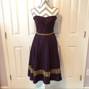 Anthropologie Girls from Savoy Strapless Dress